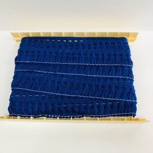 Vintage Blue Cotton 2" Fringe Trim Joanna Western Mills